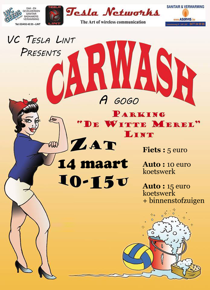 Carwash zaterdag 14 maart 2015